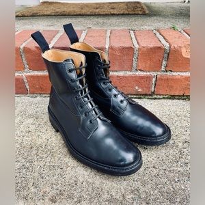 Beautiful Tricker’s Burford Country Boots - Black Calf - Made In England